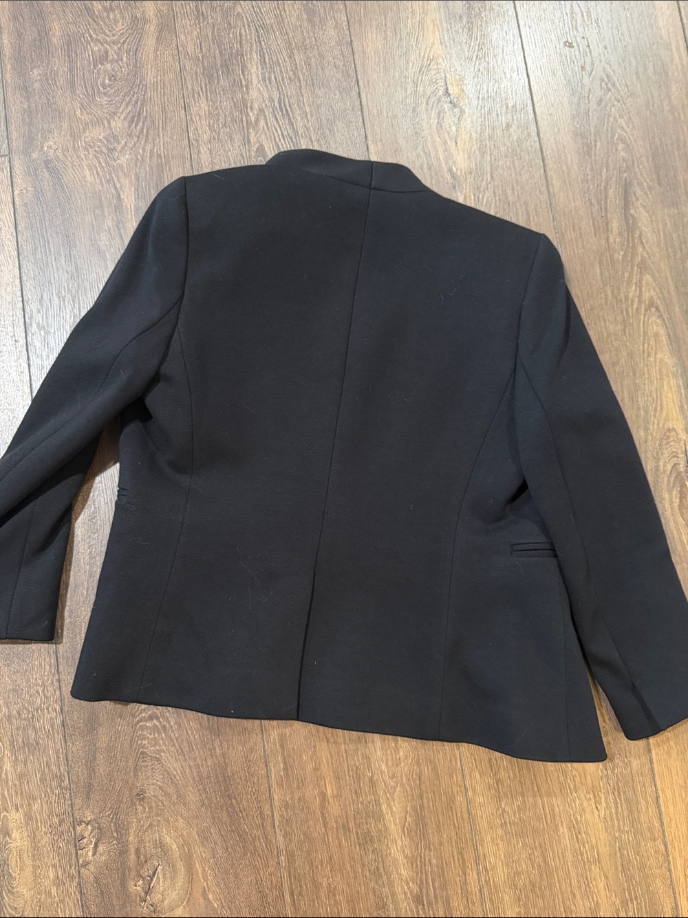J.crew Black Women's Tailored Open-Front Blazer Jacket 4P - Picture 5 of 7